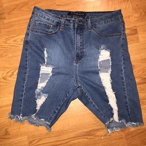 ❗️SOLD❗️High Waist Denim Bermuda Shorts